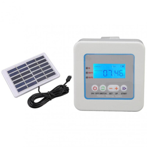 Automated Drip Irrigation, Water-Saving Irrigation Kit, Solar-Powered Garden Irrigation with Multiple Functions, Programmable Watering System for 1
