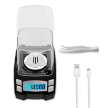 (As show, One size) USB charging 100g/0.001g milligram scale, high precision mini gram scale, digital scale, postal scale, gold scale, precision scale, jewelry scale with