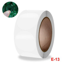 (As show, One size) 1500 PCS Round Clear Seal Stickers (1 in Diameter), Transparent Envelope Mail Wafer Seal Self Adhesive Package Circle Label Dots with Perforation Line
