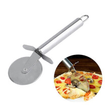 (As show, One size) 2pcs stainless steel pizza knife/pizza hob/cake knife