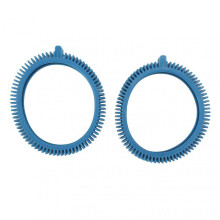 Blue Rubber Front Tire Kit, Hayward Pool Cleaner Replacement with Super Hump Design for Uncommonly High Main Drain Pipes, Pool Cleaning Efficiency,