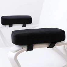 (As show, One size) Extra Thick 5CM Chair Armrest Pad Elbow Cushion Pressure Relief Office Chair Gaming Chair Armrest with Memory Foam Armrest Pad 2 Piece Chair Set