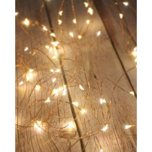(As show, One size) Fairy Lights, 5M 50LED Battery Operated Fairy Lights Mini Led Indoor Fairy Lights Decoration for Bedroom Christmas Wedding Party Home Garden, Warm Whi