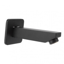 Square Design Stainless Steel Shower Arm, Matte Black Finish Ensures Durability And Elegance for Any Bathroom Decor