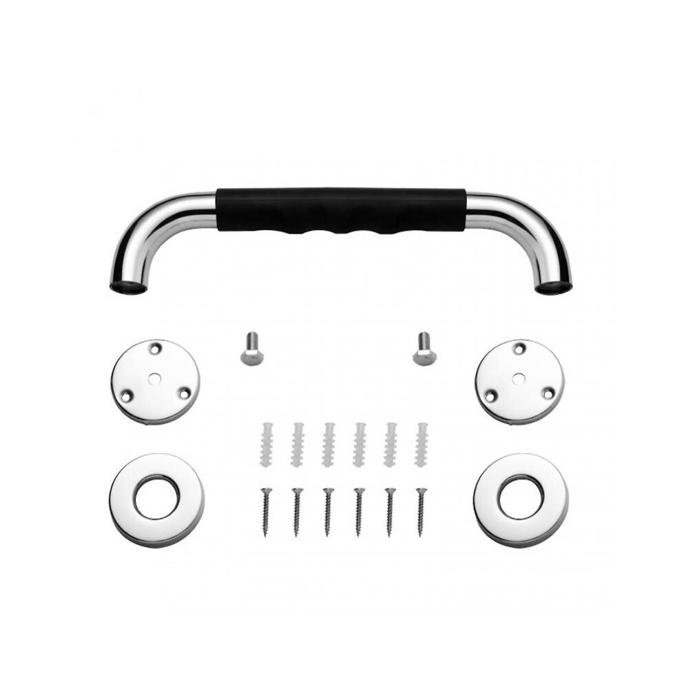 Supportive Bath Companion: Anti-Slip Grab Bars, Bathroom Handicap Assist for Elderly, Concealed Mount Safety Rails, Non-Slip Shower Handrails,