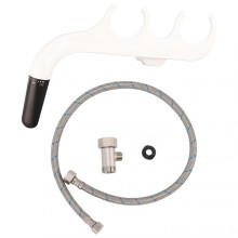 Slim Bidet Attachment for Toilet, Dual Nozzle Bidet Ensures Hygienic Front & Back Washing, Ideal for Women Men, Easy-Use Right Handle, Non-Electric