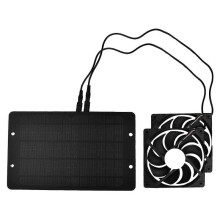 Quiet Pc Case Fans, Solar-Powered Dual Anti-Vibration Cooling Fans with Easy Installation for Diy Projects, Perfect for Chicken Coops Greenhouses Dog