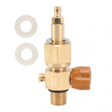 Premium CO2 Tank Adapter, M18*1.5 Size Ensures Perfect Fit for High-Pressure Soda Machine Refill, Durable Construction & Golden Surface Treatment for