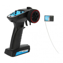 Ergonomic 3-Channel Rc Transmitter with Receiver, Dependable Afhds Radio Control System Ensuring Dual Rate Steering And Throttle Fail Safe for Remote