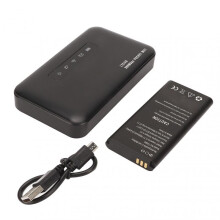 Micro Sim Card Slot Enabled Portable Wifi Hotspot, Lithium Battery Powered High Speed Internet Access for Travel And Business, Compatible With
