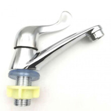 Elegant Kitchen Sink Accessories, Chrome Surface Faucet Enhances Your Bathroom Basin Experience, Single Cold Faucet for Durable, Rust-Free