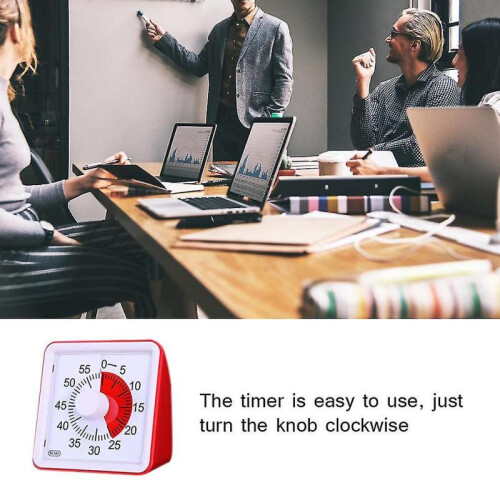 Efficient Classroom Timer, 60 Minute Visual Timer Simplifies Time Management for Kids And Adults, Silent Timer with Adjustable Alarm Volume 2