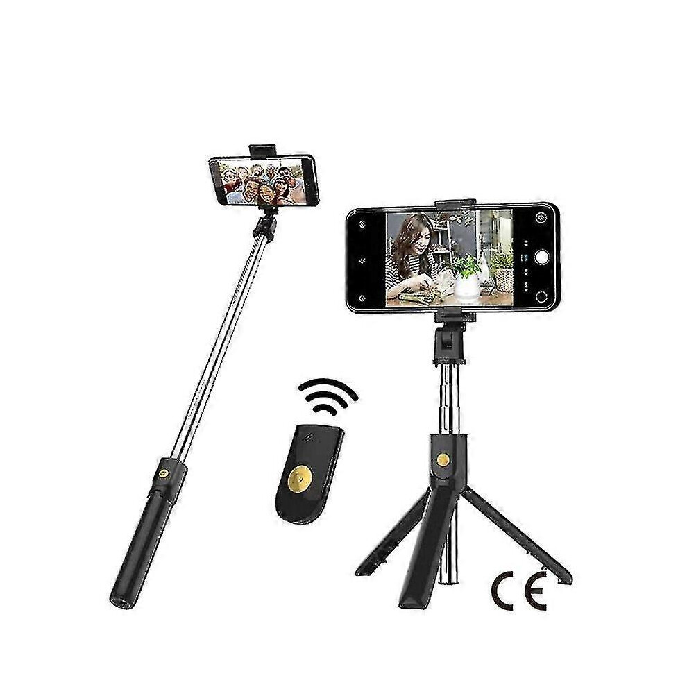 (As Show, One Size) Bluetooth Selfie Stick Fernbedienung Stativ Handtelefon Live Foto Halter Stativ Kamera Selbstauslser Artefakt Stange 4704245263195
