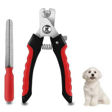 (As show, One size) Claw scissors claw trimmer for dogs and cats - professional claw nippers stainless steel with nail file, high quality claw trimmer with spacer for pet