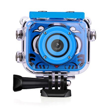 (As show, One size) Children's camera 1080P HD sports camera waterproof video camera for children toy camera 16G blue