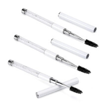 (As show, One size) 3 Pieces Brow Brush Lash Spoolies with Covers Mascara Brushes for Travel, Eye Lash Applicator Wands Reusable