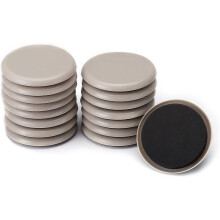 (As show, One size) Furniture Sliders, 16 Pack Sliders for Furniture Legs, 3.5 Inch Furniture Carpet Moving Pads, Heavy Duty Chair Leg Floor Protectors Movers Coaster for