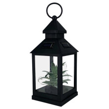 Charming Decorative LED Lantern, Vintage Lantern Decorative LED with Automatic Light Sensor, Metallic Waterproof Lanterns Enhance Safety In Patios
