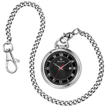 Bulova Tone Stainless Steel Pocket Watch 96B308