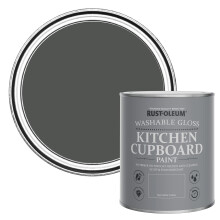 Rust-Oleum Grey Kitchen Cupboard Paint in Gloss Finish - Graphite 750ml