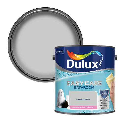 Dulux Dulux Easycare bathroom Soft Sheen Paint - Goose Down - 2.5L