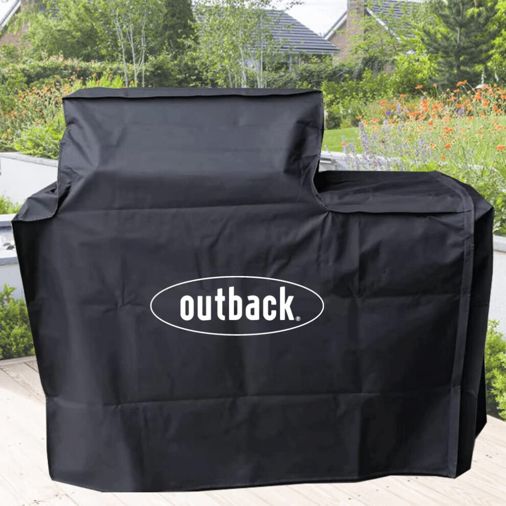 Outback Premium Cover for Signature II 6 Burner BBQ (Fits both with and without Gas Bottle Holder) ? Genuine Outback Accessory - OUT370778, Black