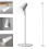 SONNENKERZE 5-in-1 LED Multi-Function Dimmable Table Floor Clamp Wall Torch Lamp - White 1