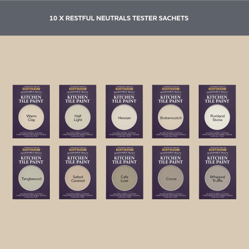 Rust-Oleum Rust-Oleum Kitchen Wall Tile Paint in Matt Finish ? Restful Neutrals Tester Box 1
