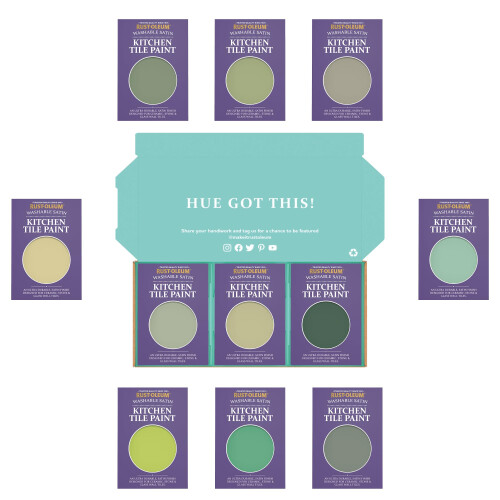 Rust-Oleum Rust-Oleum Kitchen Wall Tile Paint in Satin Finish ? Rich Greens Tester Box