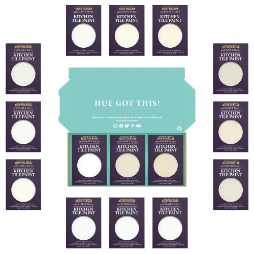 Rust-Oleum Rust-Oleum Kitchen Wall Tile Paint in Matt Finish ? Elegant Whites Tester Box