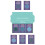Rust-Oleum Rust-Oleum Kitchen Wall Tile Paint in Satin Finish ? Deep Blue Tester Box 1