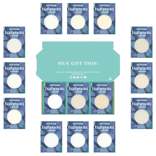 Rust-Oleum Rust-Oleum Bathroom Wall Paint in Matt Finish - Elegant Whites Tester Box