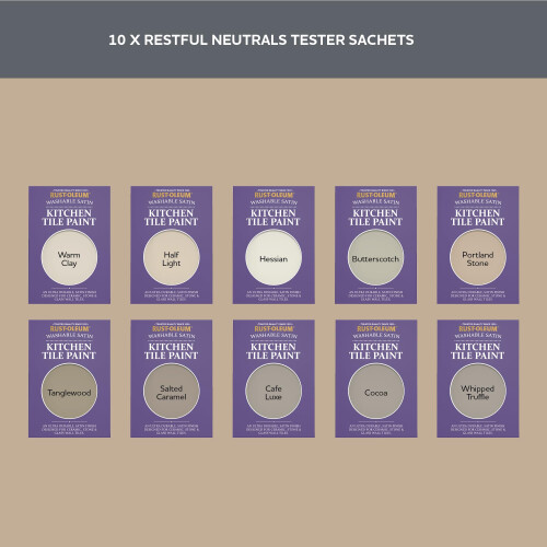 Rust-Oleum Rust-Oleum Kitchen Wall Tile Paint in Satin Finish ? Restful Neutrals Tester Box 1