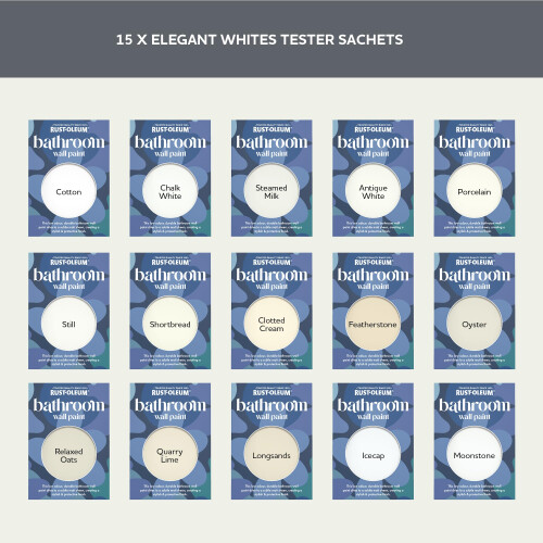 Rust-Oleum Rust-Oleum Bathroom Wall Paint in Matt Finish - Elegant Whites Tester Box 1