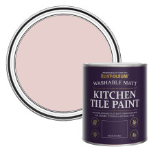 Rust-Oleum Pink water resistant Kitchen Tile Paint in Matt Finish - Pink Champagne 750ml