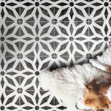 2 x Faux Tile Stencils - Paint Tile Effect on Floors Walls Furniture - Midar 12" (304mm) Single