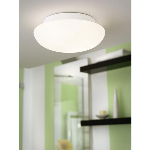 EGLO EGLO Ceiling Light, E27, White, Opal matt 1