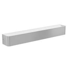 Eglo LED Indoor Wall Light Sania 5, Minimalist Wall lamp Made of Nickel-matt Metal, satined and Transparent Plastic, Bathroom Lighting, Warm White, 24
