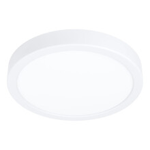 Eglo LED Ceiling Light Fitting Fueva 5, ? 21 cm, Round Ceiling lamp with Motion Sensor, Flush Light Fixture, Metal and Plastic in White, Warm White