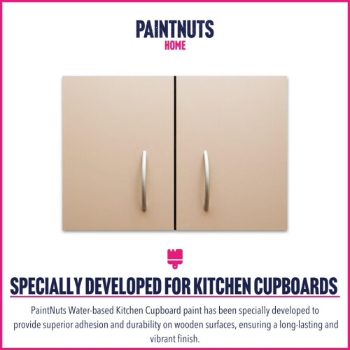 PaintNuts Kitchen Cupboard Paint - RAL-6018 - YELLOW GREEN Gloss 500ml Tin 2