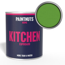 PaintNuts Kitchen Cupboard Paint - RAL-6018 - YELLOW GREEN Gloss 500ml Tin