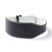 Professional Leather Weight Lifting Belt, Adjustable Gym Support Belt with Heavy-Duty Double Prong Buckle for Intense Training Sessions, Enhancing