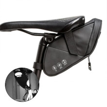 Cycling Essentials, Waterproof Bike Saddlebag with Safe Reflective Design for Enhanced Visibility, Adjustable Velcro Straps Securely Fit Most