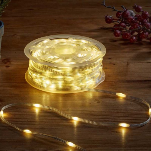15m Light up Christmas Two Tone String Lights with 200 Warm White & Multi-Coloured LEDs 1
