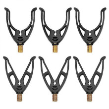 Versatile Carp Fishing Accessories, Stainless Steel Fishing Tackle with Rubber Sleeve for Secure Grip, U-Shaped And V-Shaped Rod Holders Ensuring
