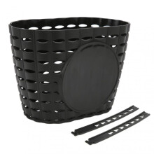 Bike Basket for Children, Strap Design Water Resistant Scratch Resistant Wear Resistant Detachable Durable Smooth Surface Premium Quality Plastic