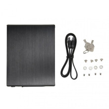 External Bluray Drive for Portable Use, Aluminium Alloy 2.5 Inch SATA 6Gbps Optical Disc Reader, Plug & Play High Speed Transmission for Laptop