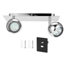 Elegant Adjustable Track Lighting, Chrome Finish Track Lights for Modern Interiors, Energy Saving LED Bulbs with Bright Warm White Light, Dimmable