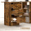 Homcom (Brown) HOMCOM 120cm Computer Desk, Study Table with 3 Shelf & Drawers 7