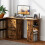 Homcom (Brown) HOMCOM 120cm Computer Desk, Study Table with 3 Shelf & Drawers 8